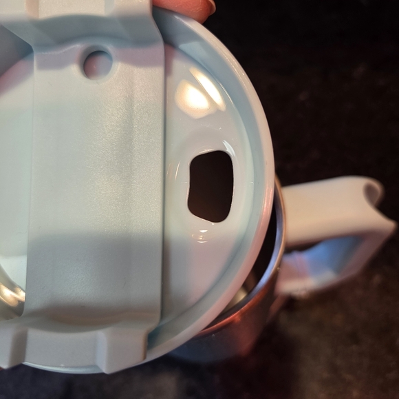 Glittery Blue Tumbler with Handle - Picture 6 of 6